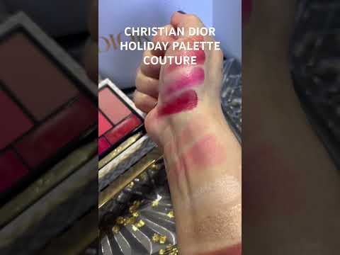 DIOR Palette Couture swatches! Warm up holiday season with this gorgeous #dior #promua #tutorial