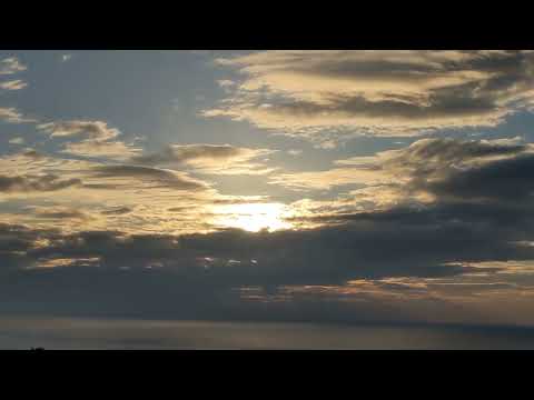 多古鼻マリンパーク　Sunrise from cloud in Takobana, Shimane prefecture in Japan