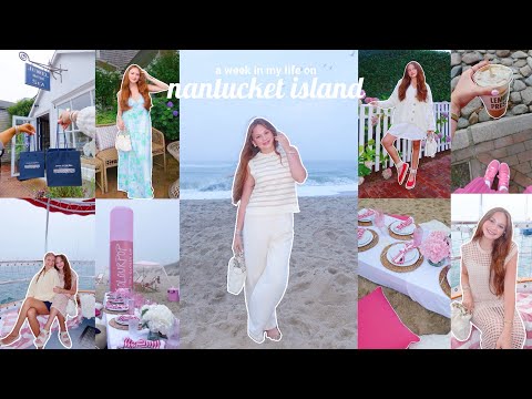 NANTUCKET ISLAND VLOG🌊💕 | beach, boat day, dinner, yoga, & new friends | colourpop brand trip