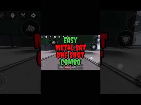 Easy metal bat combo#strongestbattlegrounds #roblox