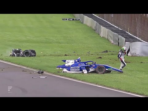 Open Wheel - Car Splitting Crashes #2