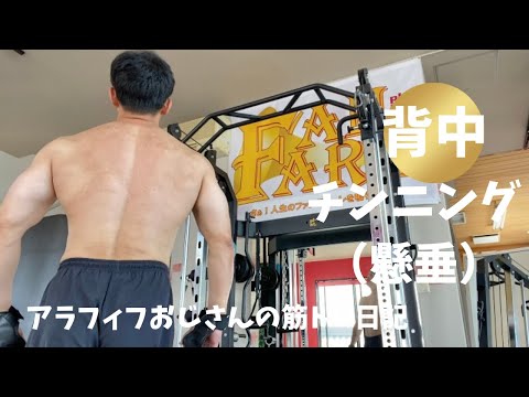 アラフィフおじさんの筋トレ日記　【背中のトレーニングは懸垂一択】