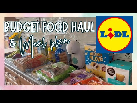 BUDGET FOOD HAUL FROM LIDL + MEAL PLAN | GROCERY HAUL UK