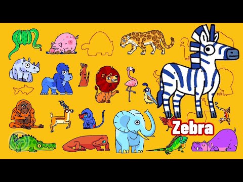 Club Baboo Puzzle Kids - Alphabet Animals A to Z - Animal Names and Animal Sounds