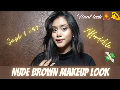 Nude Brown Makeup Look| Affordable, Simple & Easy | @beshinywithdivya62