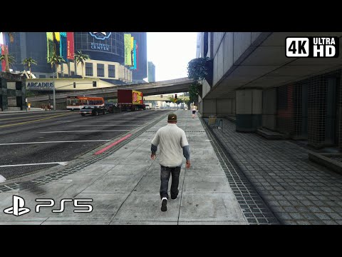 Crossing San Andreas on Foot (Time-Lapse) | Grand Theft Auto V Gameplay (PS5 4K 60FPS)