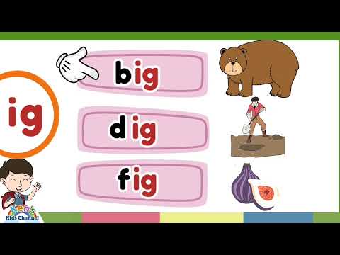 CVC Words | -ig Word Family | Learn to Read | Reading for Kids| Reading for Kindergarten and Grade 1