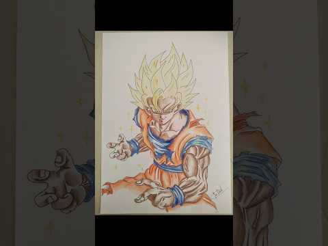 Drawing Goku ssj 2 higher #drawing #speeddrawing #dragonball #goku #gokussj #gokussj2 #fanartanime