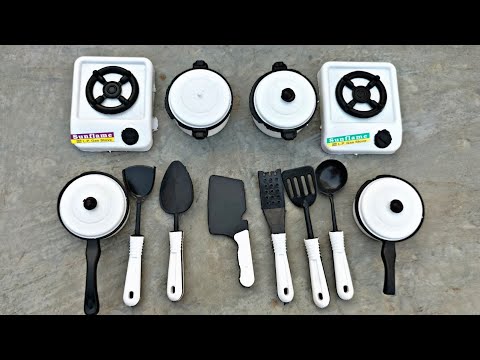 Diy unboxing amazing mini plastic kitchen set @existclay @miniclay5092