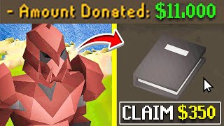 I've Claimed $11,000+ in Donator Books! 🤯 (NEW RSPS "Deflect") - HC Haunti #45