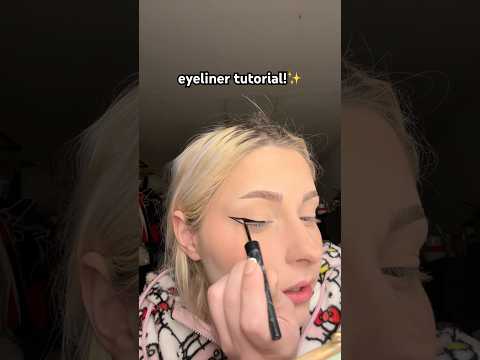 quick eyeliner tutorial for beginners!🫶🏻✨ #trending #viralvideo #comedy #tiktok #shorts