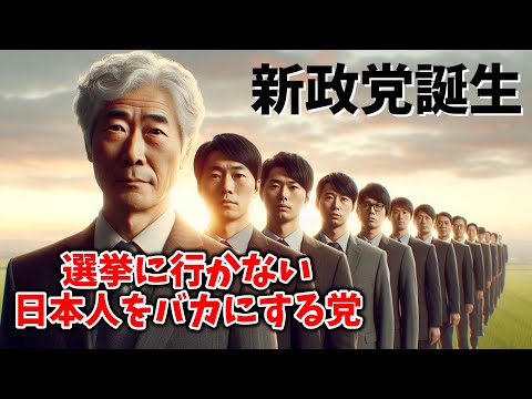 【新政党設立】選挙に行かない日本人をバカにする党