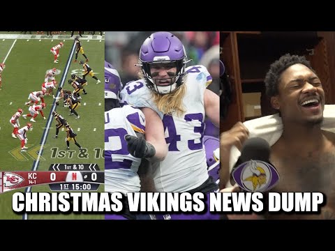 Minnesota Vikings News Dump (12.25.2024) | Christmas Netflix, AVG NFC DPOTW, Reverse Diggs