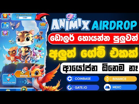 Animix airdrop sinhala | animix telegram airdrop | e money sinhala 2025