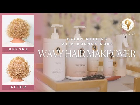 ✨ Salon Tutorial: Wavy Hair Makeover with Bounce Curl Stylist Melanie Cash ✨