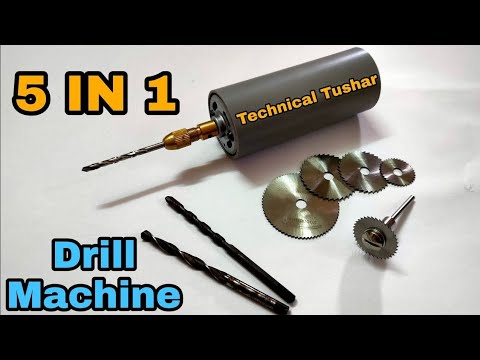 How To Make A Power Full Drill Machine|| With 12v 555 Motor|| For All Purpose|| By Technical Tushar.