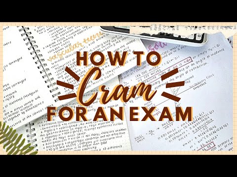 how to cram for an exam 💀 || siennanotes