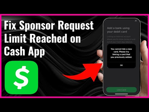 How to Fix Sponsor Request Limit Reached on Cash App | Full Guide 2024