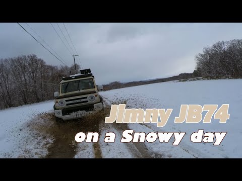 Jimny JB74 On a Snowy Day