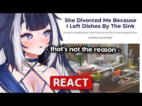 Why women are divorcing men - Shylily reacts to "She Divorced Me Because I Left Dishes By The Sink"