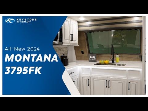 We're OBSESSED with this Front Kitchen Fifth Wheel - 2024 Montana 3795FK!