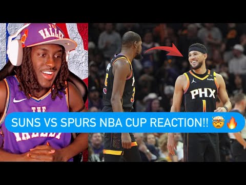 Reaction To Suns Vs. Spurs NBA CUP Highlights!!