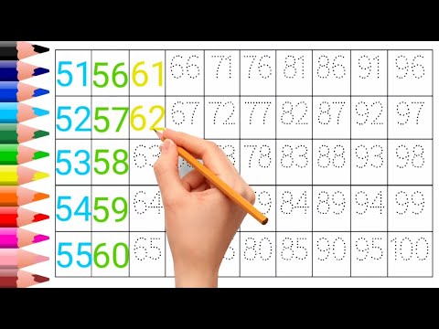 Number Names 51 To 100 In English Name Spelling 51 To 100 Number Names Number Names For Kids Numbers