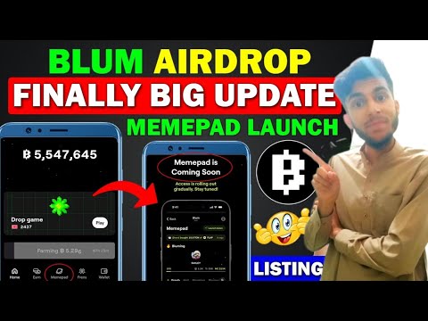 Blum Listing Confirm & Memepad Coming Soon | Blum Airdrop New Update || Blum Token Launching