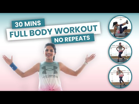 30-Minute Full Body Workout - No Equipment Required, No Repeats!