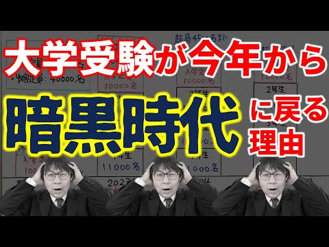 【閲覧危険】定員厳格化の恐怖が今年復活…受験生に襲い掛かる！｜高校生専門の塾講師が大学受験について詳しく解説します｜定員厳格化の緩和・