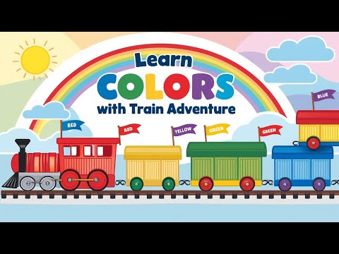 🚂 Learn Colors with a Fun Toy Train Journey!