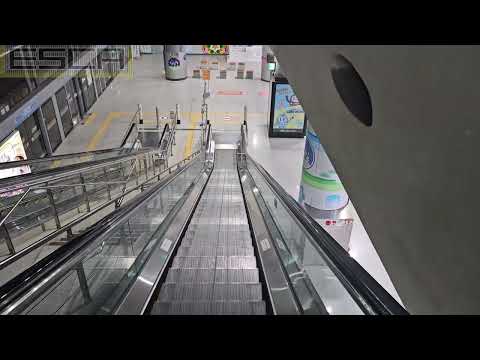 Korea Incheon International Airport ICN Escalator HYUNDAI From the ticket gate floor to the platform