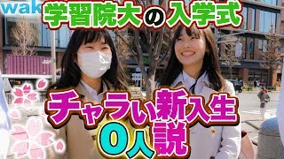 学習院大学の入学式、チャラいやつゼロ人説を検証！【wakatte.TV】#171