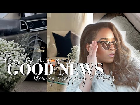 Y'ALL NOT GOING TO BELIEVE THIS!!! | Good news, grocery shopping, cooking & more...