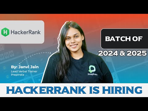 HackerRank is Hiring for batch 2024 and 2025 | Off Campus Placement Update!!