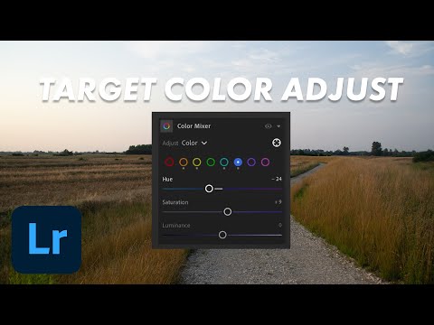 How to Target Color Adjust with Color Mixer in Adobe Lightroom