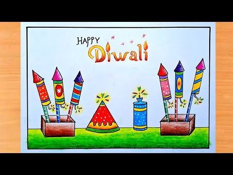 Diwali Special Drawing | How to draw Diwali | Easy Diwali Drawing | Kisholoy