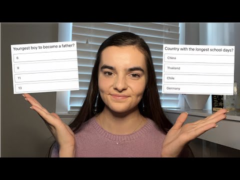 ASMR Asking You Multiple Choice Trivia Questions