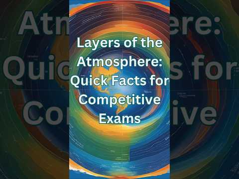 Layers of the Atmosphere Quick Facts for #htet  #education #nishaclasses #ctet #reet2024 #uptet