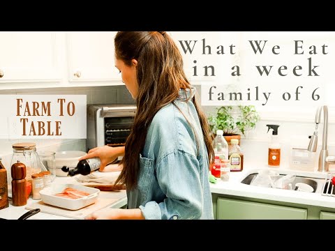 What We Eat In a Week from the Farmers Market and Garden 🍅🧅| FAMILY OF 6