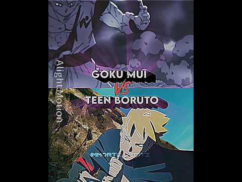 who is strongest |MUI GOKU vs TEEN BORUTO| #goku #boruto #vs #fypシ #fyp #dbs #debate