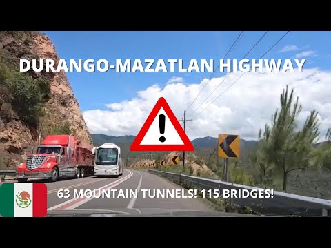 🇲🇽 Deadly & Scenic Durango-Mazatlán Highway!  Featuring 63 Mountain Tunnels & 115 Bridges! Part 1