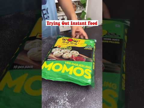 Testing Out Viral Indian Instant Food- Wow Momos Veg Darjeeling Momos #shorts #instantfoods #momos