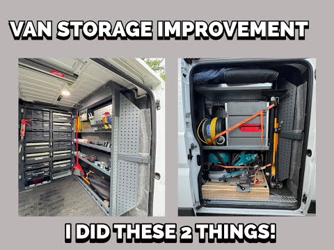 Amazing Work Van Storage Improvement  | 2 Tips