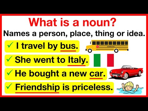 NOUNS 🤔 | What is a noun? | Learn with examples | Parts of speech 1