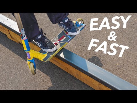 LEARN BOARDSLIDES ON A SCOOTER! (FOR BEGINNERS)