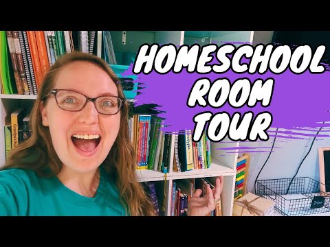 Homeschool Room Tour || Large Family Organization Ideas