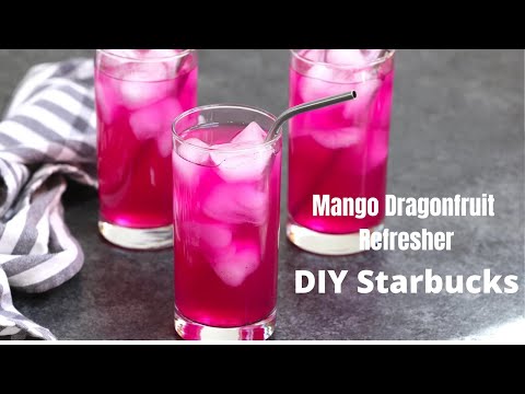 Easy Starbucks Mango Dragonfruit Refresher DIY