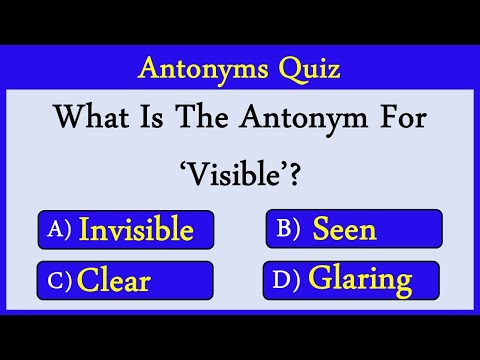 Antonyms Quiz 22: Can You Score 10/10?