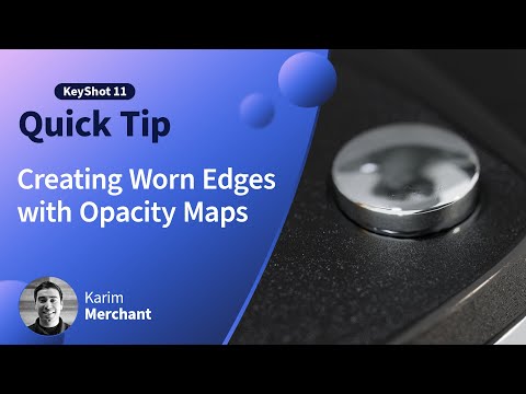 KeyShot Quick Tip - Creating Worn Edges with Opacity Maps